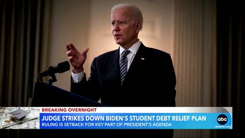 Federal judge strikes down Biden’s student debt relief plan l GMA