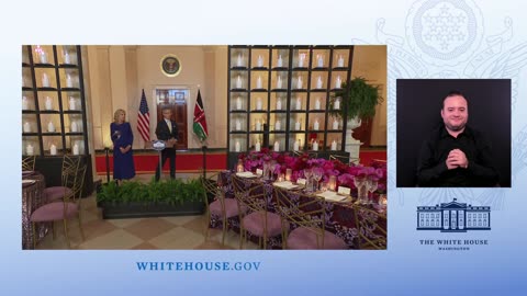 Kenya State Dinner Media Preview