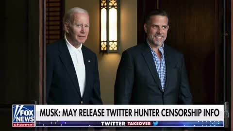 Elon Musk says he may release details behind the censorship of the Hunter Biden laptop story