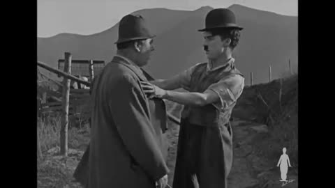 Charlie Chaplin misplaces a heard of cattle - clip from sunnyside