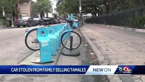 Car stolen from family selling tamales