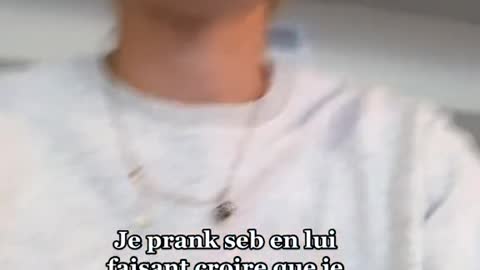 Comme demandé j’ai pranké Seb, il va me quitter à force (je lui ai dit après tout va bien) #prank