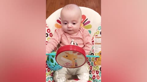 Funny startled baby videos 🤣🤣