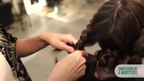 Double Dutch Braid Upstyle in Minutes