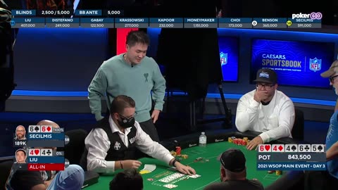 Quads vs Quads in WSOP Main Event!