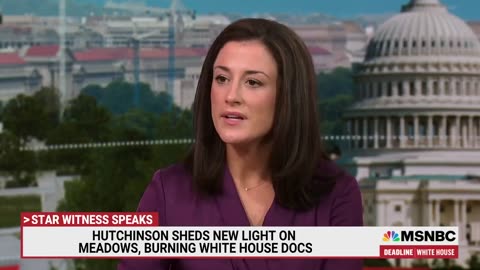 What was Mark Meadows burning in his fireplace? Cassidy Hutchinson takes on former boss