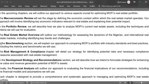 MoFI Mandate -Next Steps