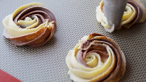 Chocolate Vanilla Danish Butter Cookies