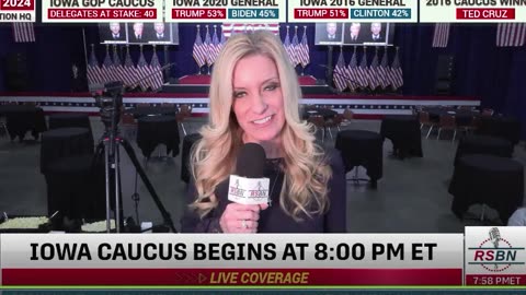 Trump is serving POPCORN at his watch party for Iowa Caucus