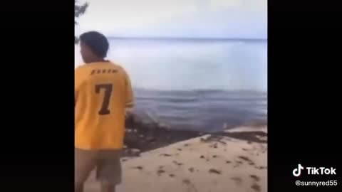 Rod of God destroying undersea tunnel in Tonga