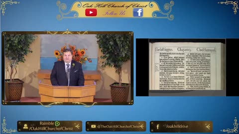 Oak Hill Church of Christ 10-22-23 Worship Stream Live!