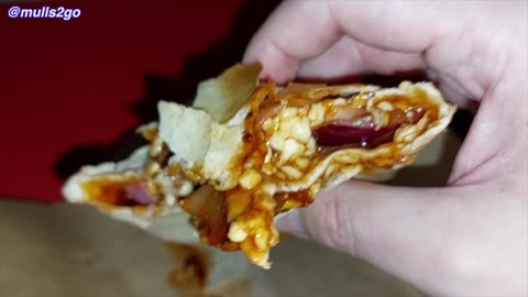 Taste Test Dominos Pizza BBQ Meatball Feast Wrap Wrapzz HOT AND CHEESY WRAPS UK