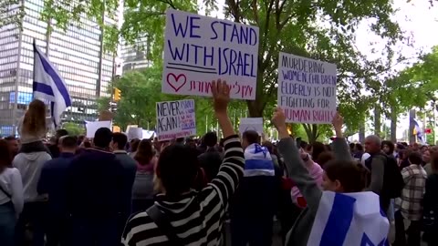 Pro-Israel, pro-Palestinian protests held in New York