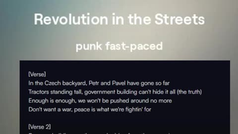 punk song „Czech Streets“