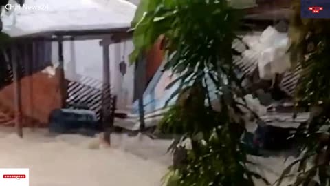 Huge streams of water carry away houses! Brazil is hit by record floods in Manaus