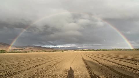 Beautiful Rainbow w/ Time-Lapse-Contemplative Vibe