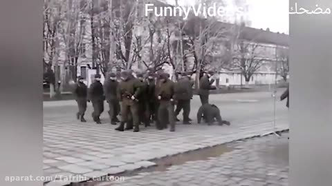 Soldier's funny moment