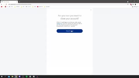Deleting PayPal account