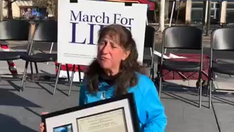 SAFA-San Antonio March for Life - 1/23/23- Cathy Nix Recipient of Lifetime Achievement Award