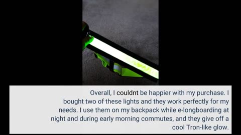 Buyer Comments: ILLUMISEEN LED Reflective Belt Sash High Visibility LED Lights with 2 Lightin...