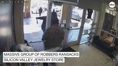 Massive group of robbers ransacks Silicon Valley jewelry store