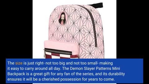 Real Feedback: Demon Slayer Patterns Mini Backpack