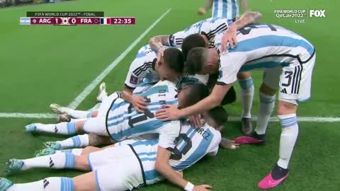 Lionel Messi scores first World Cup final goal for Argentina 2022 FIFA World Cup