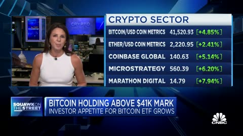 Bitcoin keeps rising, tops $41,000 as investor appetite for Spot ETF grows ⬆️📈🪙