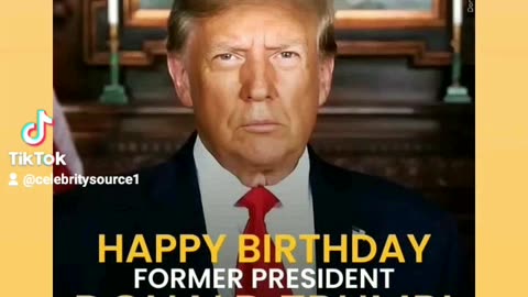 Happy birthday day donald trump mr president