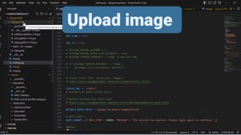 Upload image file in django