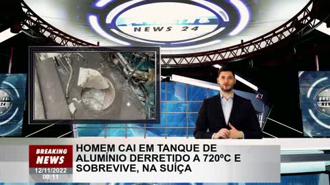 O homem cai em um tanque de alumínio derretido a 720ºC e sobrevive na Suíça