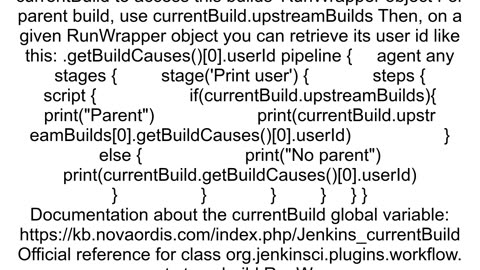 How can I get the started user inside Jenkins Job even in downstream project