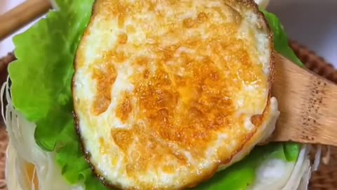 Chinese Burger Home fried eggs