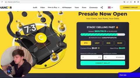 Chancer is the FIRST P2P BETTING PLATFORM! PRESALE is live! 🙌 This is HUGE 🤑