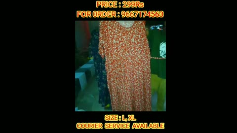 WOMENS DAILYWEAR COTTON FROCKS ! PRICE : 299 Rs !! FOR ORDER : 9667174563 #viral #trending #clothes