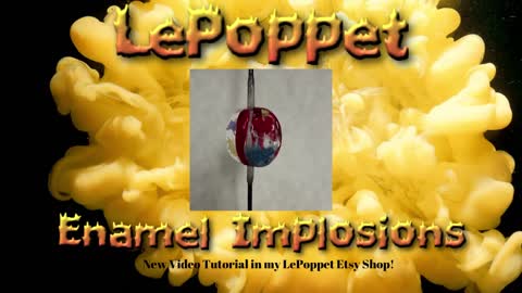 Lampwork Glass Beads: Enamel Implosions Class on Etsy