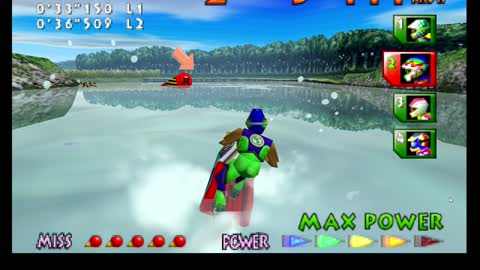 Wave Race Round 3 Drake Lake Nintendo 64