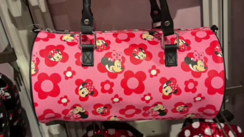 Disney Parks Minnie Mouse Pink Cylinder Shape Purse #shorts