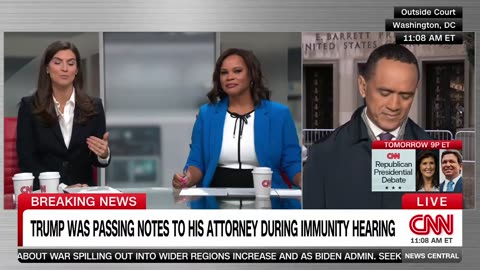 CNN reporter describes Trump's demeanor during his presidential immunity hearing