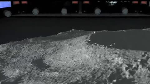 Lunar landing animation