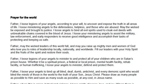 Prayer for the World