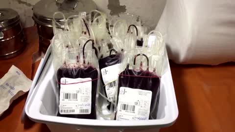 Ukrainian blood donation center comes under fire