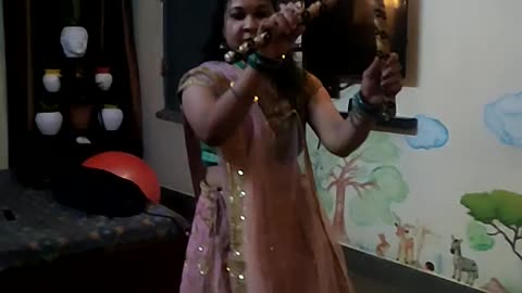 Dandiya garba dance at home