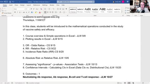 Math of Vaccine Science Course Intro