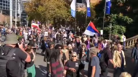 In Sydney, several thousand people came out to rally against NATO