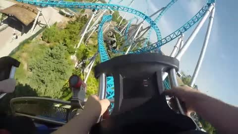 Blue Fire Megacoaster Europa-Park 2014 Front Row GoPro Hero 3