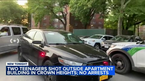 Two teens shot outside apartment building in Crown Heights; no arrests ABC News