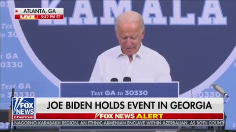 Joe Biden quips "I'm Kamalas running mate, you all think I'm kidding don't you?"