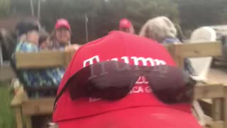 Trump train hay ride