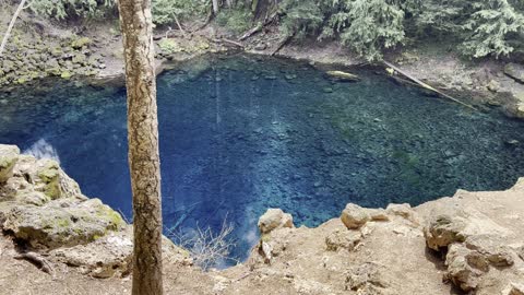 Geological Wonder Tamolitch Blue Pool – Willamette National Forest – Central Oregon – 4K